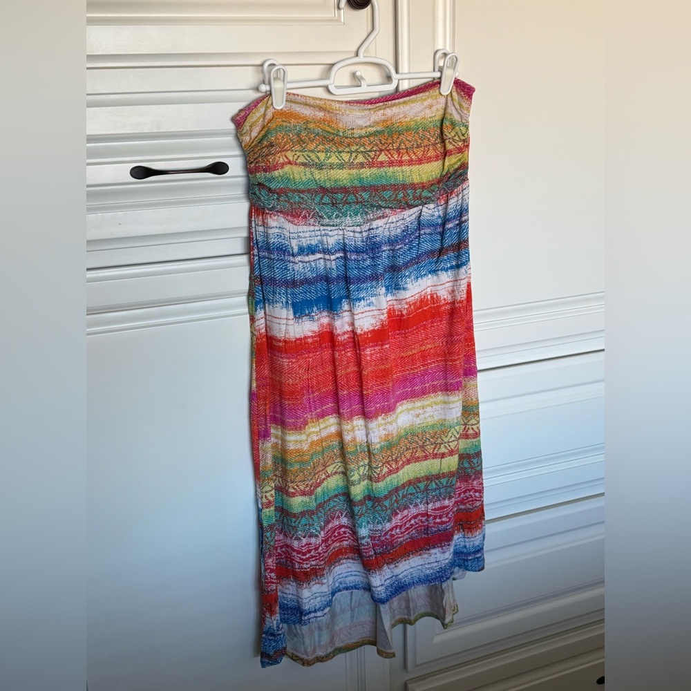 American Rag Striped Hi/Low Midi Dress
